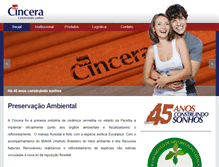 Tablet Screenshot of cincera.com.br